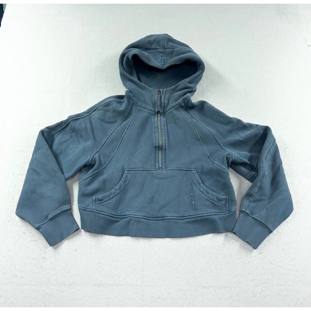 Lululemon Scubba Cropped Hoodie Blue XS/Small